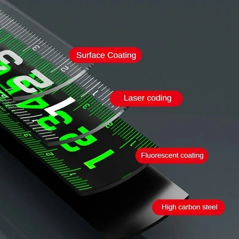 Portable High - precision Measuring tape Thickened Wear - resistant Telescopic Tape Measure 3M5M7.5M10M household Measuring tools - Checkouts UK