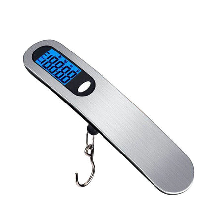 Portable Scale Digital LCD Display 110lb/50kg Electronic Luggage Hanging Suitcase Travel Weighs Baggage Fishing Scale with Hook - Checkouts UK