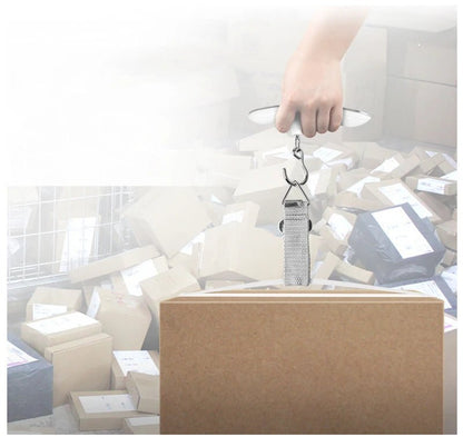 Portable Scale Digital LCD Display 110lb/50kg Electronic Luggage Hanging Suitcase Travel Weighs Baggage Fishing Scale with Hook - Checkouts UK