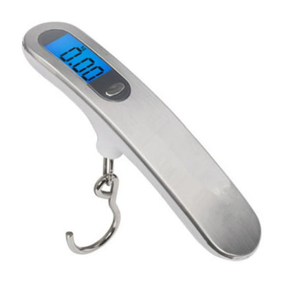 Portable Scale Digital LCD Display 110lb/50kg Electronic Luggage Hanging Suitcase Travel Weighs Baggage Fishing Scale with Hook - Checkouts UK