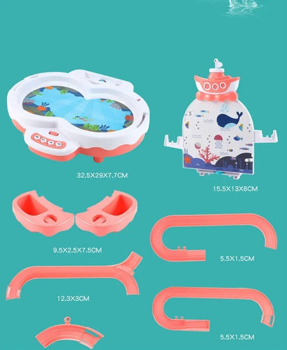 Rechargeable Magnetic Fishing Game Table with Music Rotating Disc Parent - Child Interactive Learning Toys for Toddlers Gifts - Checkouts USA