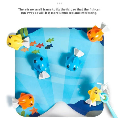 Rechargeable Magnetic Fishing Game Table with Music Rotating Disc Parent - Child Interactive Learning Toys for Toddlers Gifts - Checkouts USA