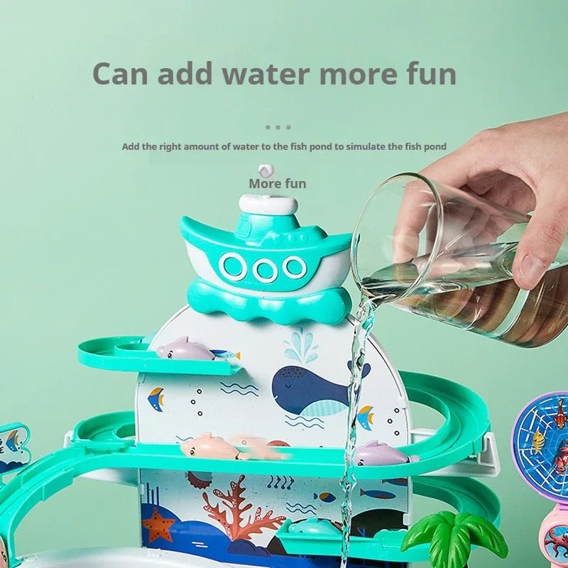 Rechargeable Magnetic Fishing Game Table with Music Rotating Disc Parent - Child Interactive Learning Toys for Toddlers Gifts - Checkouts USA