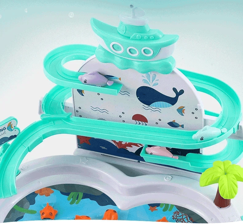 Rechargeable Magnetic Fishing Game Table with Music Rotating Disc Parent - Child Interactive Learning Toys for Toddlers Gifts - Checkouts USA