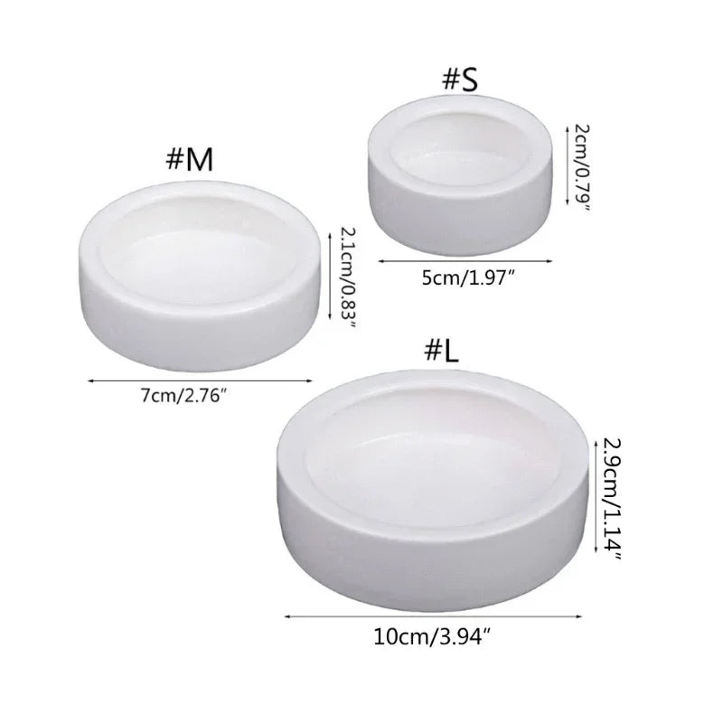 Reptile Food Bowl Anti - Escape Ceramic Feeder Dish Reptile Water Bowl for Hermit Crab Leopard Gecko Chameleon Corn Snake Y5GB - Furbury