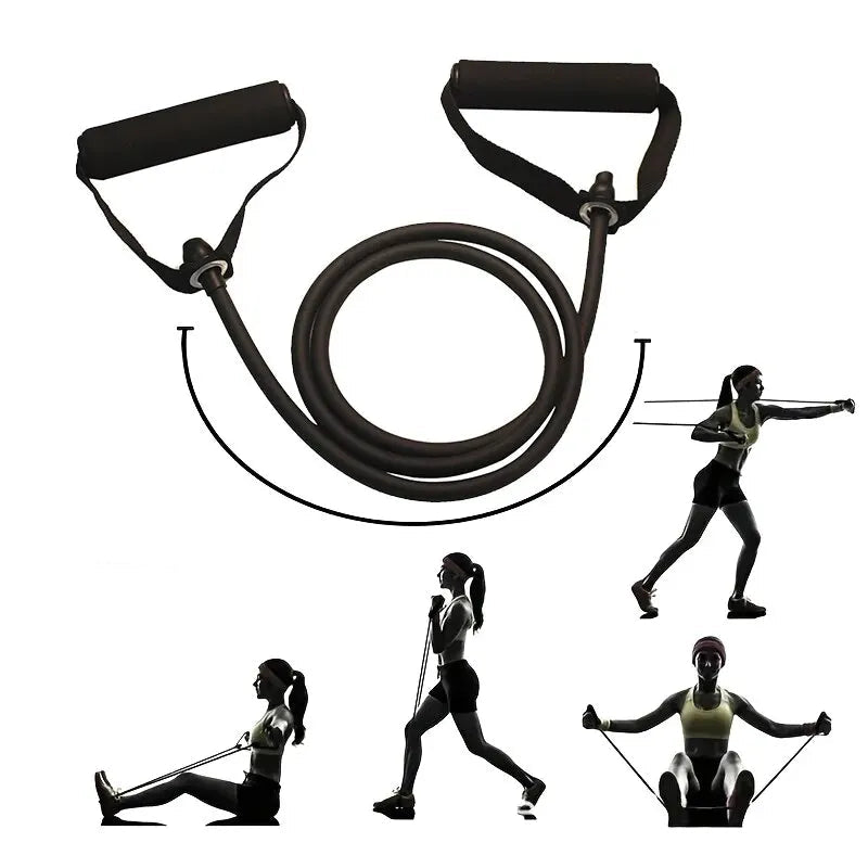 Resistance Bands With Handles, Exercise Bands, Workout Bands With Handles For Men Women, Strength Training Equipment At Home - Checkouts UK