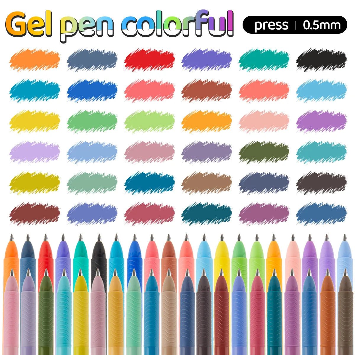 Retractable Gel Ink Pens,0.5mm Extra Fine Point Tip,Journaling Smooth Writing Note Taking Coloring No Bleed&Smear Smudge Drawing - Checkouts USA