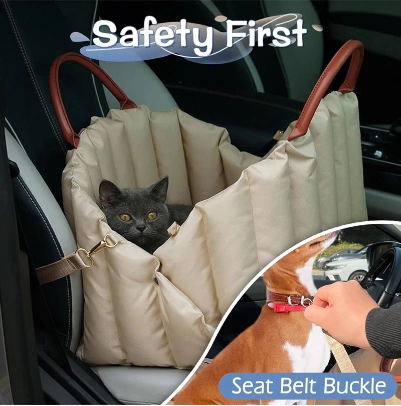 Safe Car Dog Carrier Bags , Kennel Bag for Small Dog Cat Travel, Portable Puppy Carrier Tote Pet Travel Bed - Furbury
