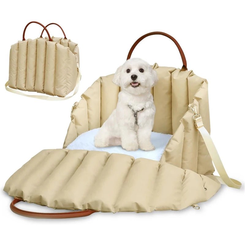 Safe Car Dog Carrier Bags , Kennel Bag for Small Dog Cat Travel, Portable Puppy Carrier Tote Pet Travel Bed - Furbury