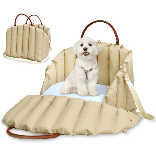 Safe Car Dog Carrier Bags , Kennel Bag for Small Dog Cat Travel, Portable Puppy Carrier Tote Pet Travel Bed - Furbury