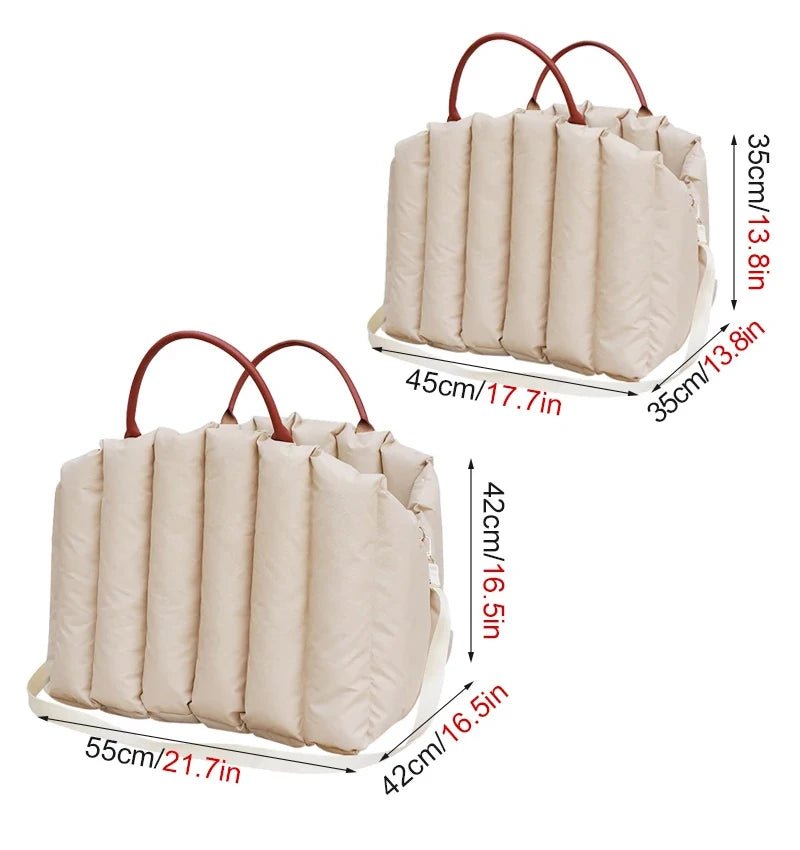 Safe Car Dog Carrier Bags , Kennel Bag for Small Dog Cat Travel, Portable Puppy Carrier Tote Pet Travel Bed - Furbury