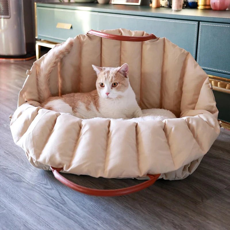 Safe Car Dog Carrier Bags , Kennel Bag for Small Dog Cat Travel, Portable Puppy Carrier Tote Pet Travel Bed - Furbury