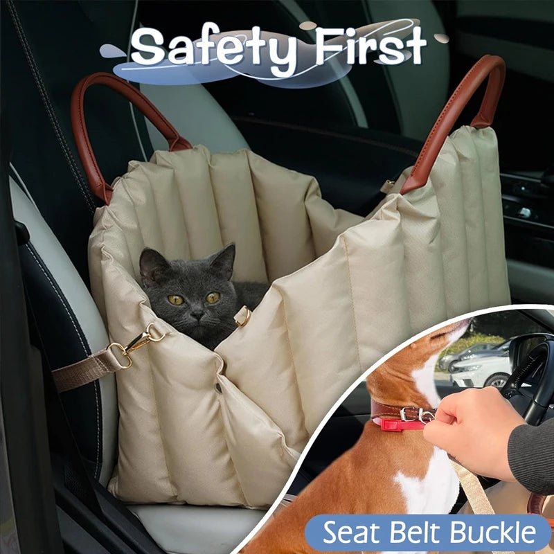 Safe Car Dog Carrier Bags , Kennel Bag for Small Dog Cat Travel, Portable Puppy Carrier Tote Pet Travel Bed - Furbury