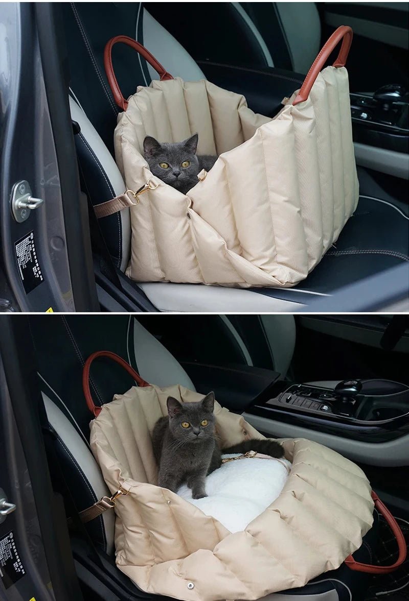 Safe Car Dog Carrier Bags , Kennel Bag for Small Dog Cat Travel, Portable Puppy Carrier Tote Pet Travel Bed - Furbury