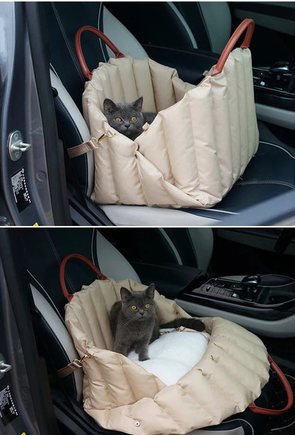 Safe Car Dog Carrier Bags , Kennel Bag for Small Dog Cat Travel, Portable Puppy Carrier Tote Pet Travel Bed - Furbury