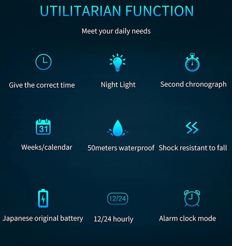 SANDA 3133 Week Day Display Digital Analog Watch Alarm Mode Teenager Student Electronic Wrist Clock Trendy Fashion Waterproof - Checkouts USA