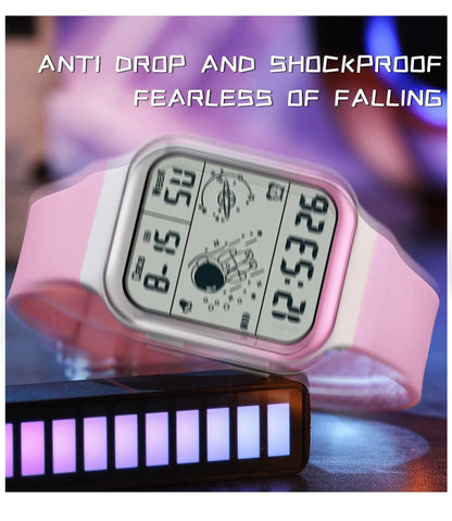 SANDA Brand Teenagers Student Watch Outdoor Sports LED Digital Timing Alarm Clock Calorie Waterproof Men's Lady Electronic Watch - Checkouts USA