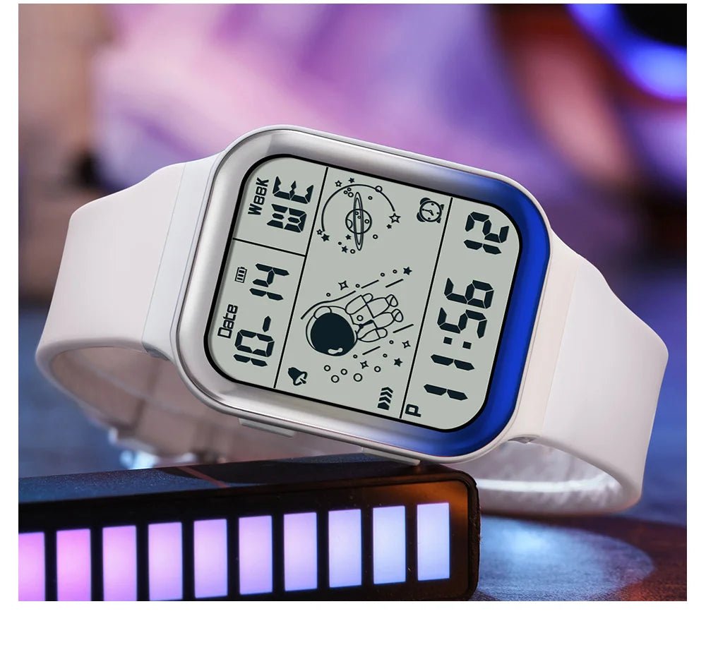 SANDA Brand Teenagers Student Watch Outdoor Sports LED Digital Timing Alarm Clock Calorie Waterproof Men's Lady Electronic Watch - Checkouts USA