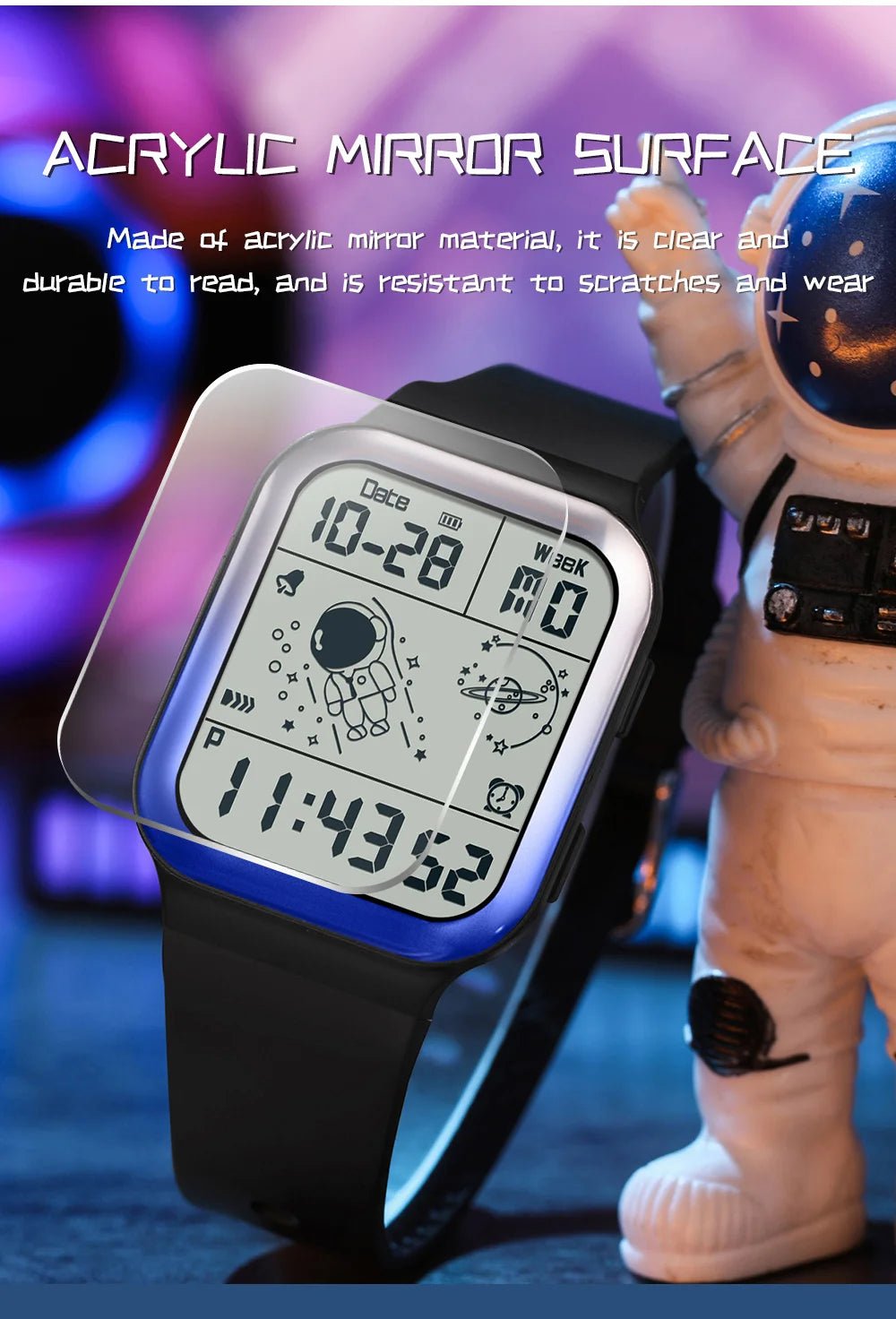 SANDA Brand Teenagers Student Watch Outdoor Sports LED Digital Timing Alarm Clock Calorie Waterproof Men's Lady Electronic Watch - Checkouts USA