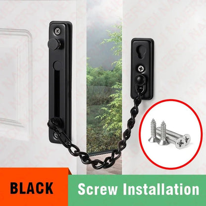 Security Door Sliding Chain Lock 304 Stainless Steel Security Anti - theft Door Chain Latch Buckle Guard Door Hardware - Checkouts USA
