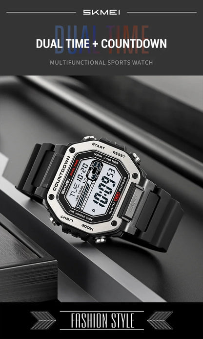 SKMEI Alarm Clock Sport Digital Wristwatches For Men Women Waterproof Date Electronic Watches Chrono Military Watch Reloj Hombre - Checkouts USA