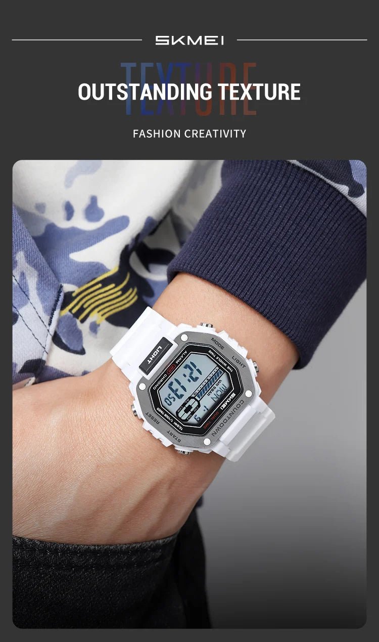 SKMEI Alarm Clock Sport Digital Wristwatches For Men Women Waterproof Date Electronic Watches Chrono Military Watch Reloj Hombre - Checkouts USA
