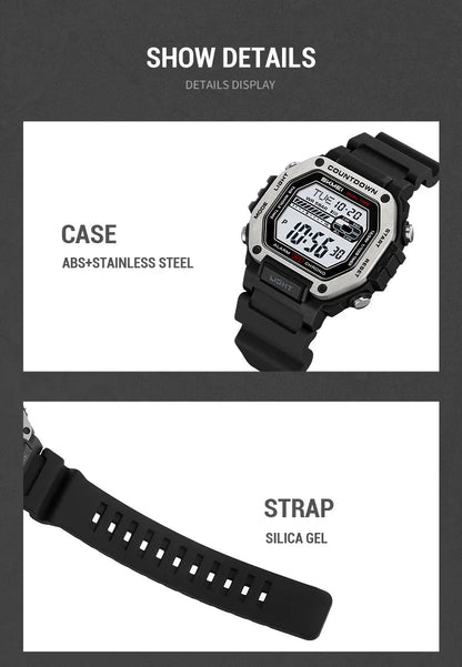 SKMEI Alarm Clock Sport Digital Wristwatches For Men Women Waterproof Date Electronic Watches Chrono Military Watch Reloj Hombre - Checkouts USA