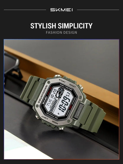 SKMEI Alarm Clock Sport Digital Wristwatches For Men Women Waterproof Date Electronic Watches Chrono Military Watch Reloj Hombre - Checkouts USA