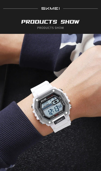 SKMEI Alarm Clock Sport Digital Wristwatches For Men Women Waterproof Date Electronic Watches Chrono Military Watch Reloj Hombre - Checkouts USA
