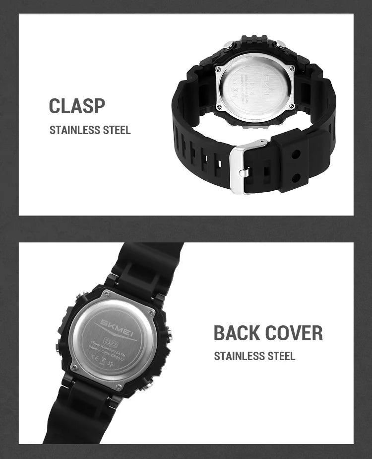 SKMEI Alarm Clock Sport Digital Wristwatches For Men Women Waterproof Date Electronic Watches Chrono Military Watch Reloj Hombre - Checkouts USA