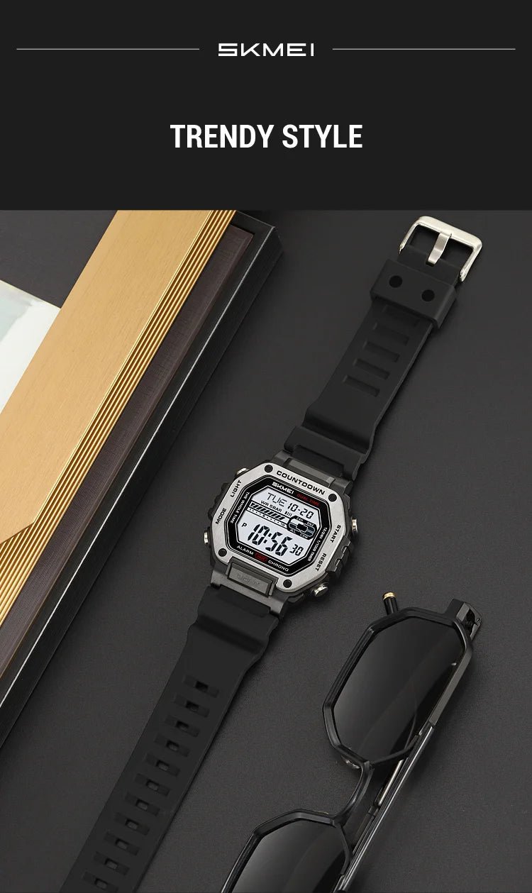SKMEI Alarm Clock Sport Digital Wristwatches For Men Women Waterproof Date Electronic Watches Chrono Military Watch Reloj Hombre - Checkouts USA