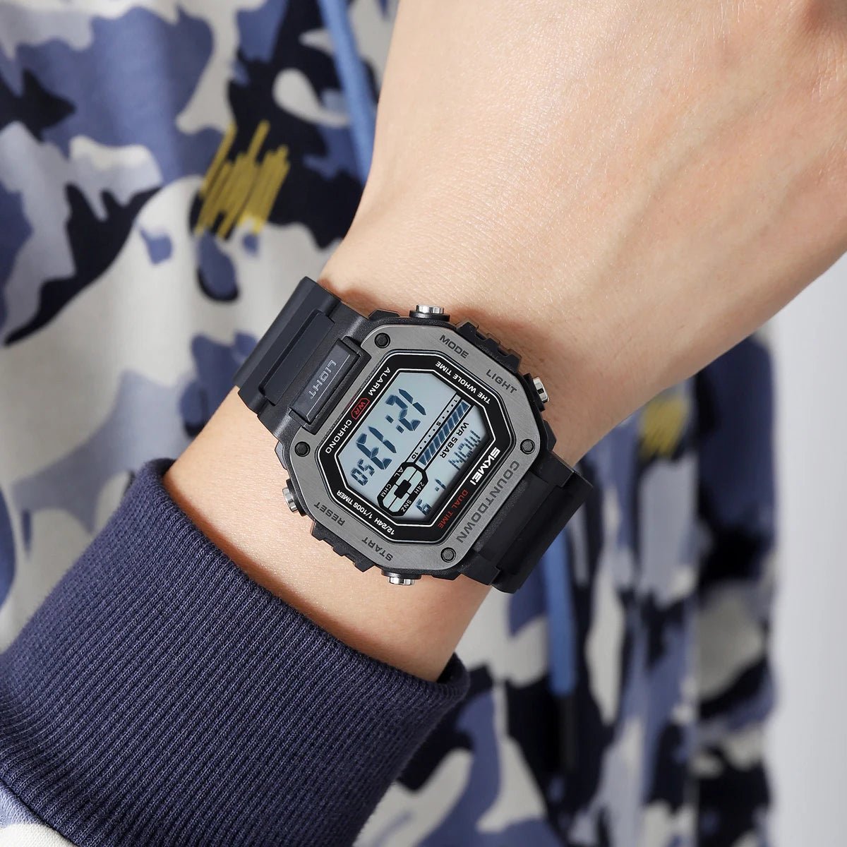 SKMEI Alarm Clock Sport Digital Wristwatches For Men Women Waterproof Date Electronic Watches Chrono Military Watch Reloj Hombre - Checkouts USA