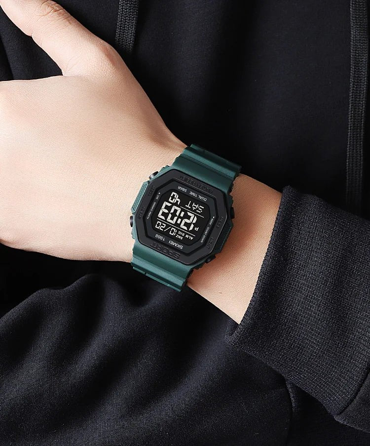 SKMEI Fashion Sports Digital Watch For Men Women 5Bar Waterproof Countdown Chrono Military Wristwatch and Bracelet Reloj Hombre - Checkouts USA