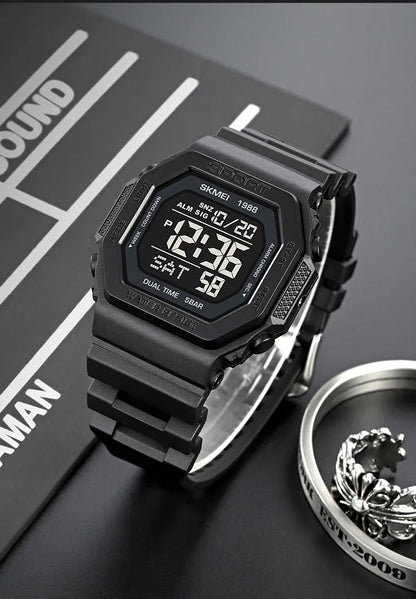 SKMEI Fashion Sports Digital Watch For Men Women 5Bar Waterproof Countdown Chrono Military Wristwatch and Bracelet Reloj Hombre - Checkouts USA