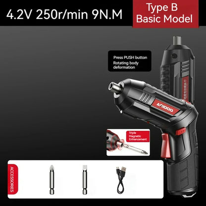 Small And Powerful Battery Screwdriver Rechargeable 4.2V 6Nm 1300mAh 250rpm Screwdrivers Electric Screw Driver Screwdriver Set - Checkouts USA