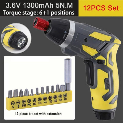 Small And Powerful Battery Screwdriver Rechargeable 4.2V 6Nm 1300mAh 250rpm Screwdrivers Electric Screw Driver Screwdriver Set - Checkouts USA