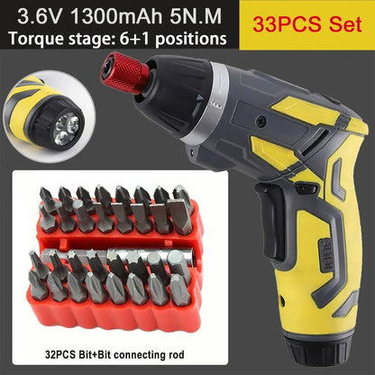 Small And Powerful Battery Screwdriver Rechargeable 4.2V 6Nm 1300mAh 250rpm Screwdrivers Electric Screw Driver Screwdriver Set - Checkouts USA