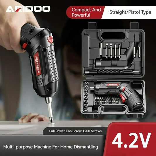 Small And Powerful Battery Screwdriver Rechargeable 4.2V 6Nm 1300mAh 250rpm Screwdrivers Electric Screw Driver Screwdriver Set - Checkouts USA