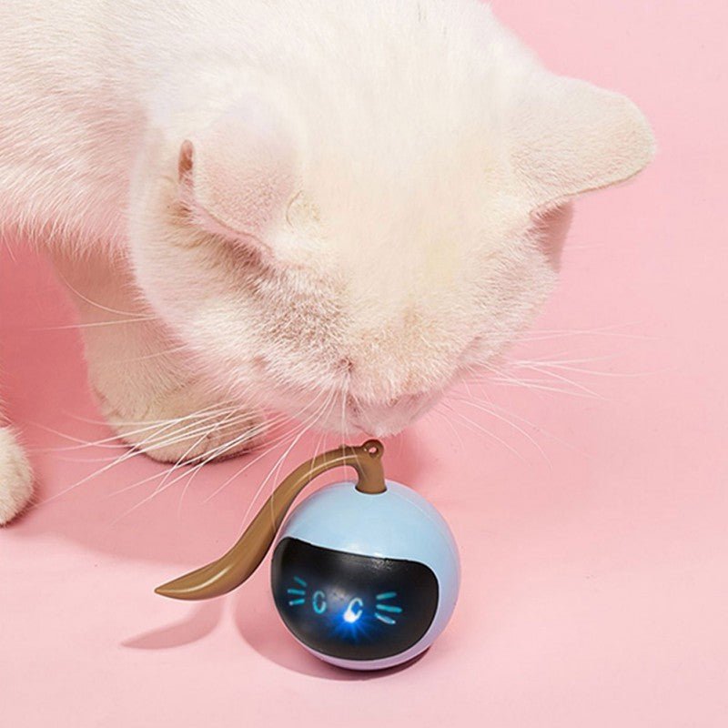 Smart Cat Toy USB Rechargeable Kitten Automatic Ball Toys Electric Jumping Ball Self Rotating Toys For Cat Kitten Dog Puppy Kids - Checkouts UK