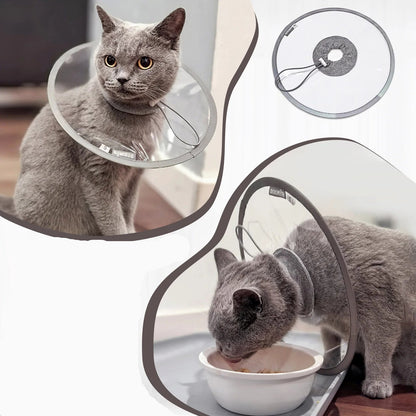 Soft Cat Recovery Collar Protective Adjustable Pet Cone Collar For After Surgery Comfortable Lightweight Elizabethan Collar - Checkouts UK