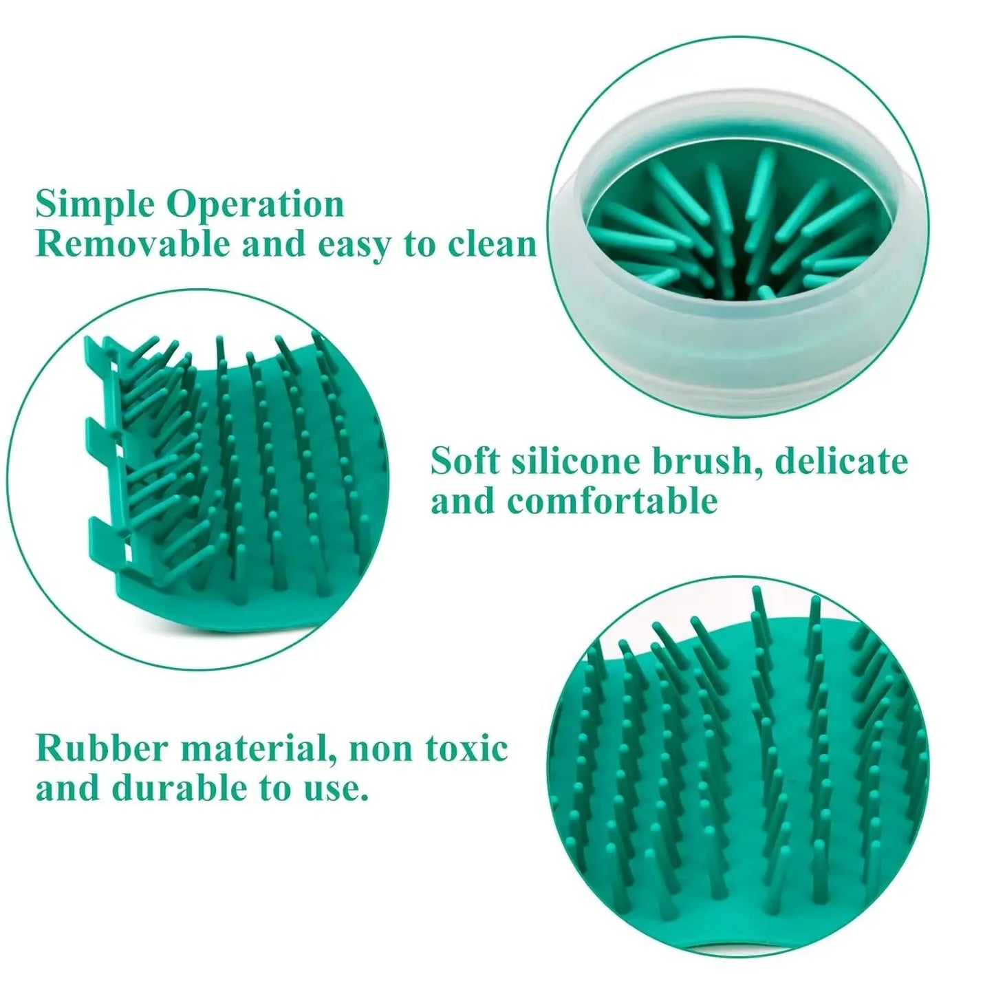 Soft Silicone Material Pet Foot Wash Cup, Cat and Dog Foot Cleaner, Portable Massage, Bath Cleaning Supplies - Checkouts UK