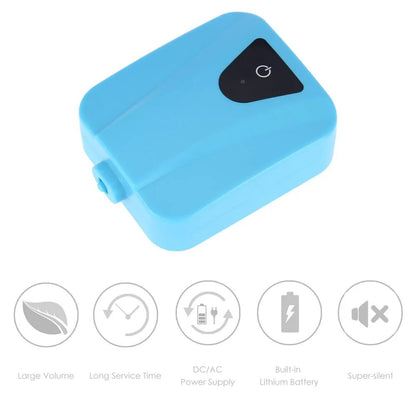 Solar Mini Fountain pump DC Charging Oxygenator Water Oxygen Pump Pond Aerator with 1 Air Stone Aquarium Airpump 2L/min - Checkouts USA