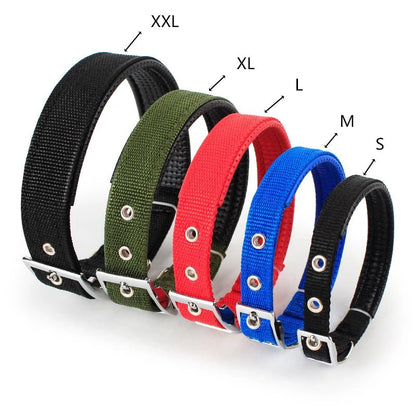 Solid Dog Collars Nylon Dog Collar For Small Medium Large Dogs Teddy Keji Pitbull Bulldog Beagle - Checkouts UK