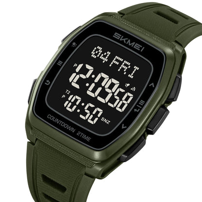 Sport Digital Wristwatch For Men Women Chrono Count Down Timer Watch World Time Waterproof Electronic Watches Reloj Hombre - Checkouts USA