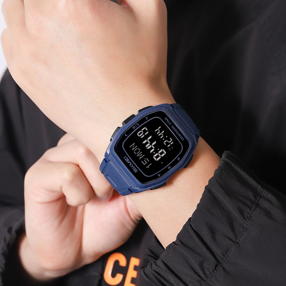 Sport Digital Wristwatch For Men Women Chrono Count Down Timer Watch World Time Waterproof Electronic Watches Reloj Hombre - Checkouts USA