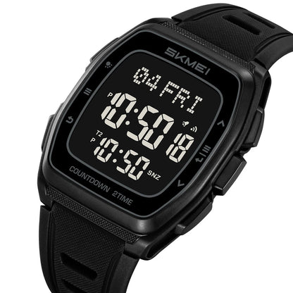 Sport Digital Wristwatch For Men Women Chrono Count Down Timer Watch World Time Waterproof Electronic Watches Reloj Hombre - Checkouts USA