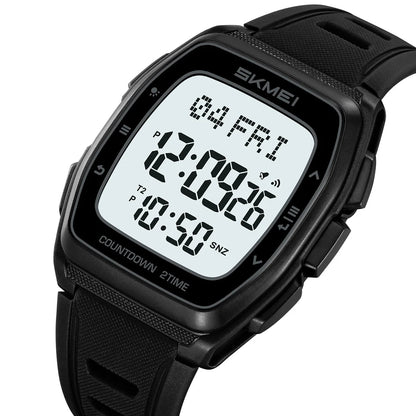 Sport Digital Wristwatch For Men Women Chrono Count Down Timer Watch World Time Waterproof Electronic Watches Reloj Hombre - Checkouts USA