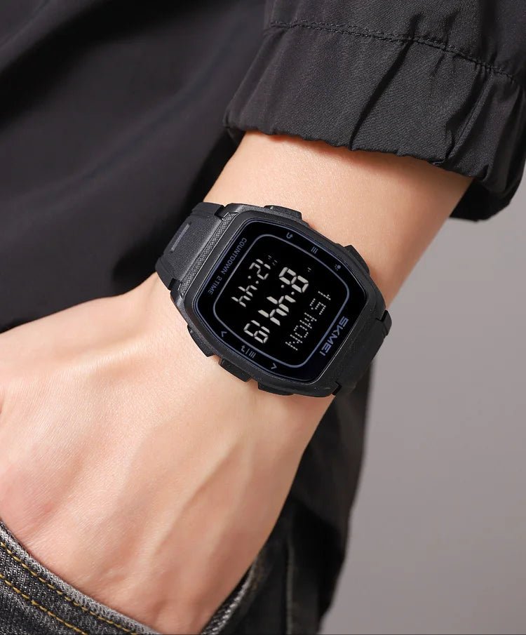 Sport Digital Wristwatch For Men Women Chrono Count Down Timer Watch World Time Waterproof Electronic Watches Reloj Hombre - Checkouts USA