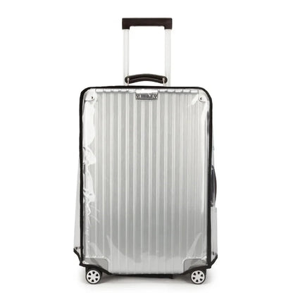 Transparent PVC Luggage Cover for Cross - border Travel, Suitcase Protective Sleeve with Handle, Dustproof Sports Design - Checkouts UK