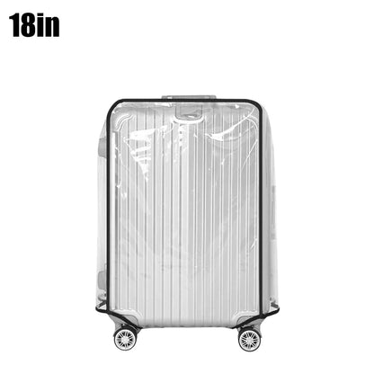 Transparent PVC Luggage Cover for Cross - border Travel, Suitcase Protective Sleeve with Handle, Dustproof Sports Design - Checkouts UK